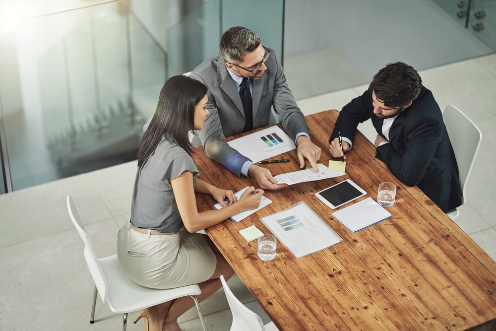 Meeting,,Discussion,And,Business,People,With,Paperwork,In,Office,For