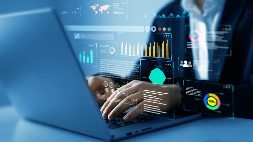 Businessman,Using,Kpi,Dashboard.financial,Business,Kpi,System,Data,Analytics,Graph